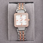 Shunya New Classic Attractive White Dial Diamond Watch for Women & Girls