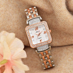 Shunya New Classic Attractive White Dial Diamond Watch for Women & Girls