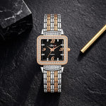 Shunya Black Stainless Steel Wrist Watch for Women, Stylish Belt Ladies Watch
