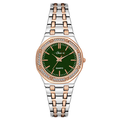 Shunya Green Dial Luxury Design Elegant & Stylish Wrist Watch for Women