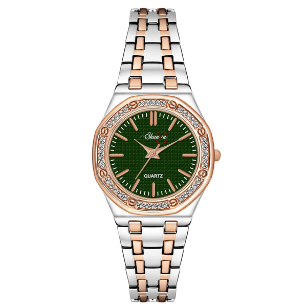Shunya Green Dial Luxury Design Elegant & Stylish Wrist Watch for Women