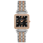 Shunya Black Stainless Steel Wrist Watch for Women, Stylish Belt Ladies Watch