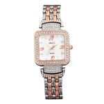 Shunya New Classic Attractive White Dial Diamond Watch for Women & Girls