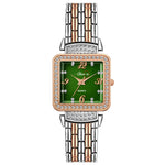 Shunya Premium Luxury Green Square Dial Quartz Analog Watch for Women & Girls