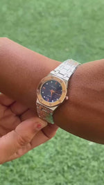 Shunya Premium Blue Dial with Rose Gold Bezel Fashion Wrist Watch for Ladies video